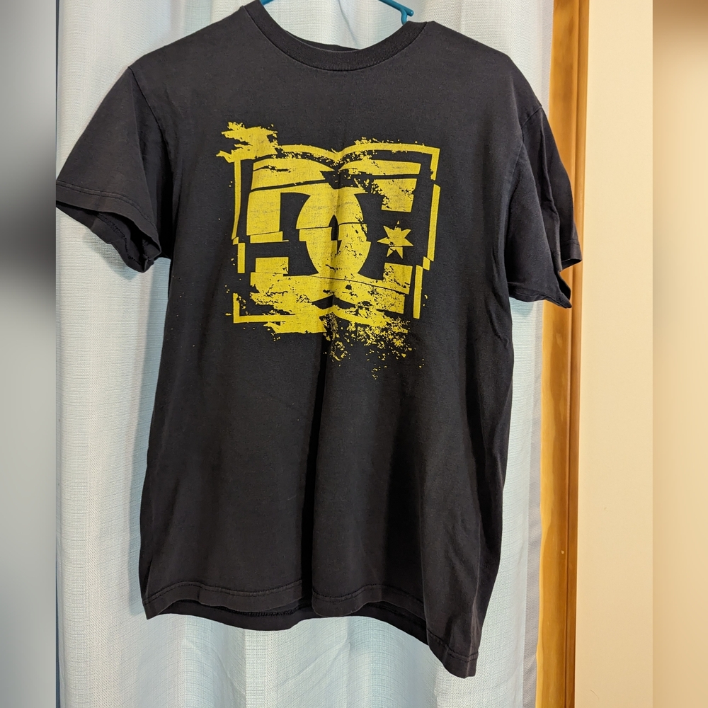DC Navy Shirt with Yellow front Design